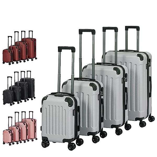 Arebos Kofferset Reisekoffer 4er Set Hartschalen günstig online kaufen