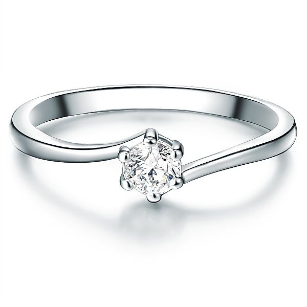 Trilani Silberring Verlobungsring aus Sterling Silber, günstig online kaufen