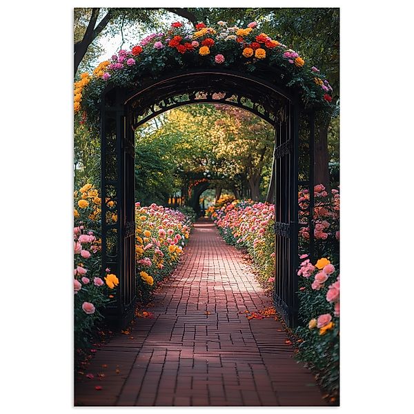 MuchoWow Poster Fensterblick - Blumen - günstig online kaufen