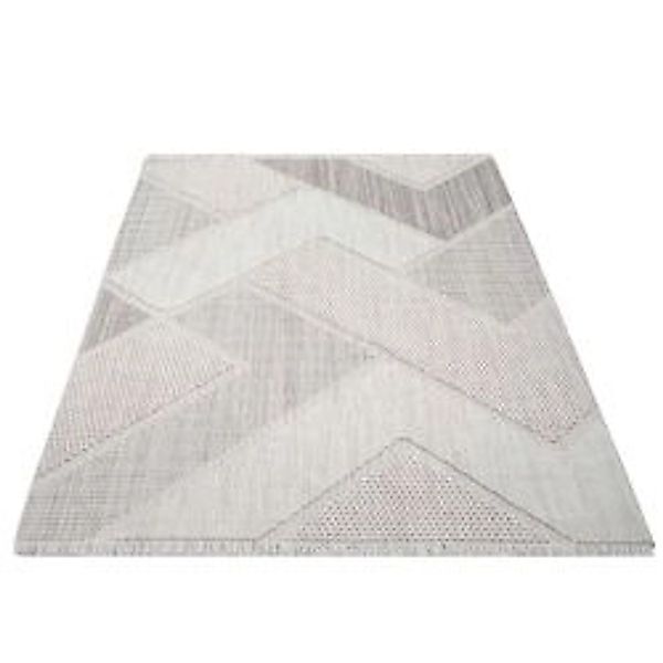 payé Teppich Linda 77 Kurzflor 120x170 cm Terra Geo-Muster günstig online kaufen