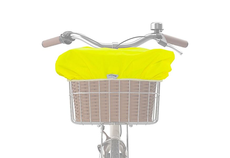 ECENCE Fahrradkorb 1x Fahrradkorb Regenschutz Gelb Abdeckung Überzug günstig online kaufen