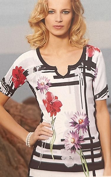 Passioni T-Shirt mit Geometrischem Muster und günstig online kaufen