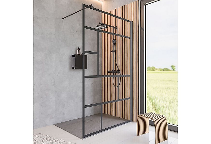 Schulte Walk-in-Dusche Alexa Style 2.0 Duschwand, Dekor Atelier 1, Sicherhe günstig online kaufen