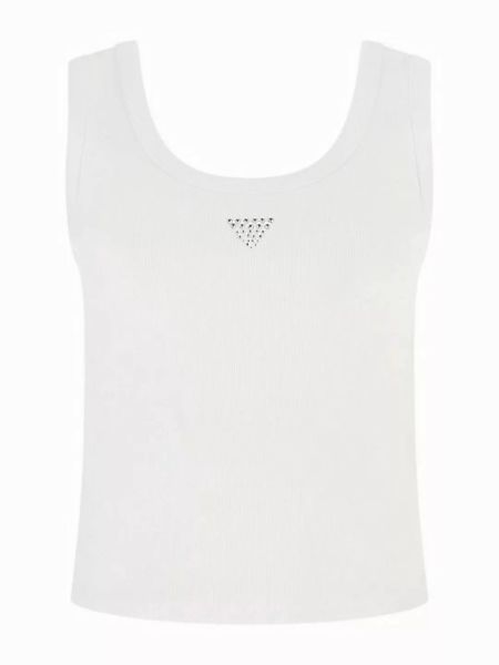 Guess T-Shirt Damen Tanktop TRIANGLE BLING RIB TANK (1-tlg) günstig online kaufen