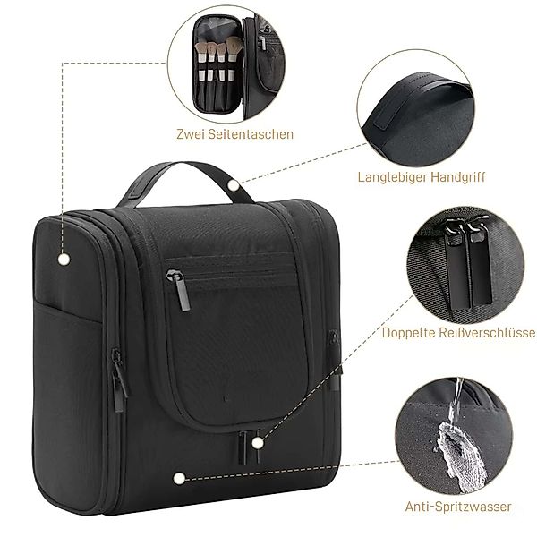 ibettertec Kulturbeutel Wasserdicht Kulturbeutel Reise Kosmetiktasche günstig online kaufen