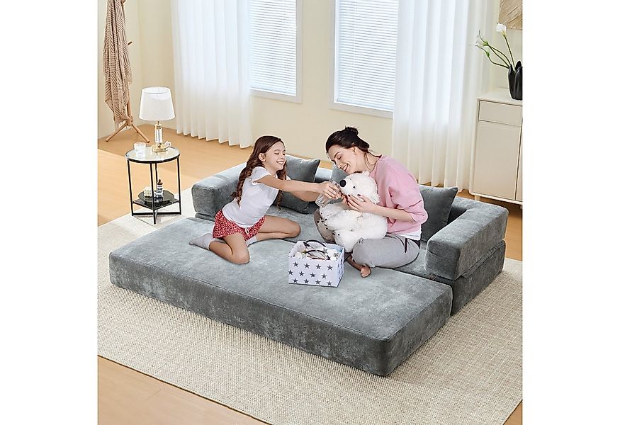 Odikalo 2-Sitzer Modulares Sofa Schlafsofa Schlafcouch Mehrfarbig, Modulare günstig online kaufen