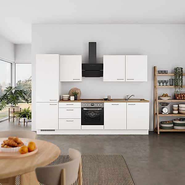 nobilia® Küchenzeile »"Laser II", Ausrichtung wählbar, Breite 300 cm« vormo günstig online kaufen