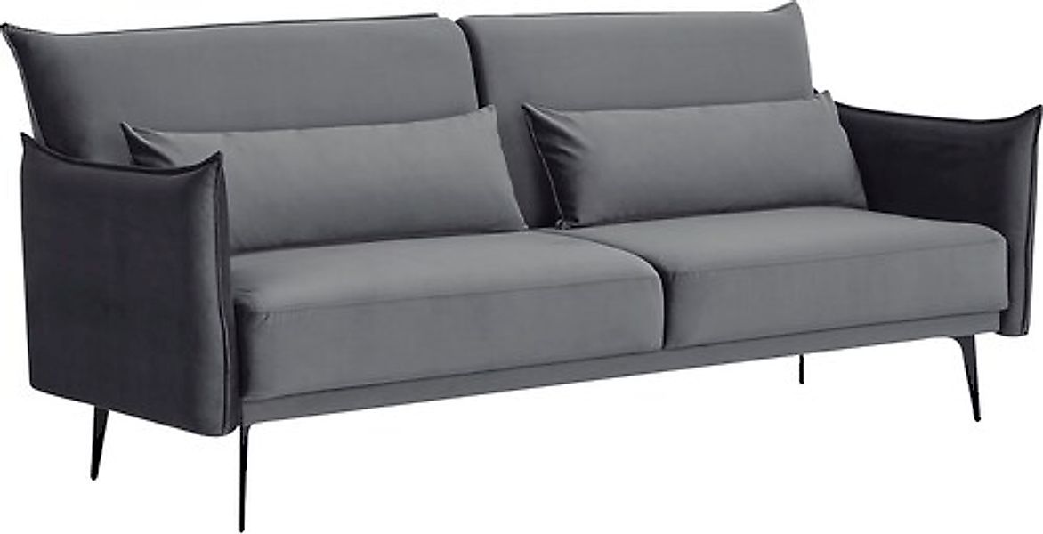 SalesFever 3-Sitzer, Modernes 3-Sitzer Sofa: Samtbezug, ausziehbar, manuell günstig online kaufen