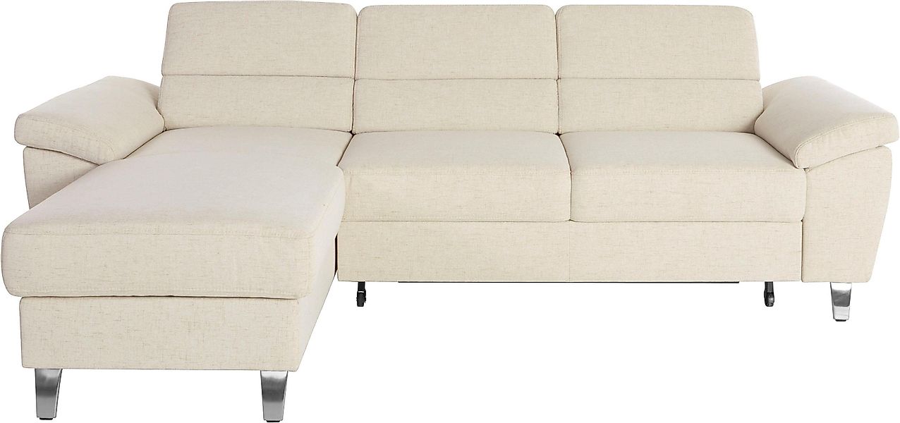 sit&more Ecksofa "Sorano L-Form", wahlweise mit Bettfunktion und Bettkasten günstig online kaufen
