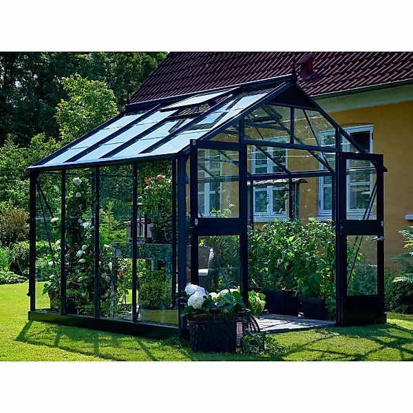 Juliana Gewächshaus Premium 8,8 m² 3 mm Sicherheitsglas Anthrazit günstig online kaufen