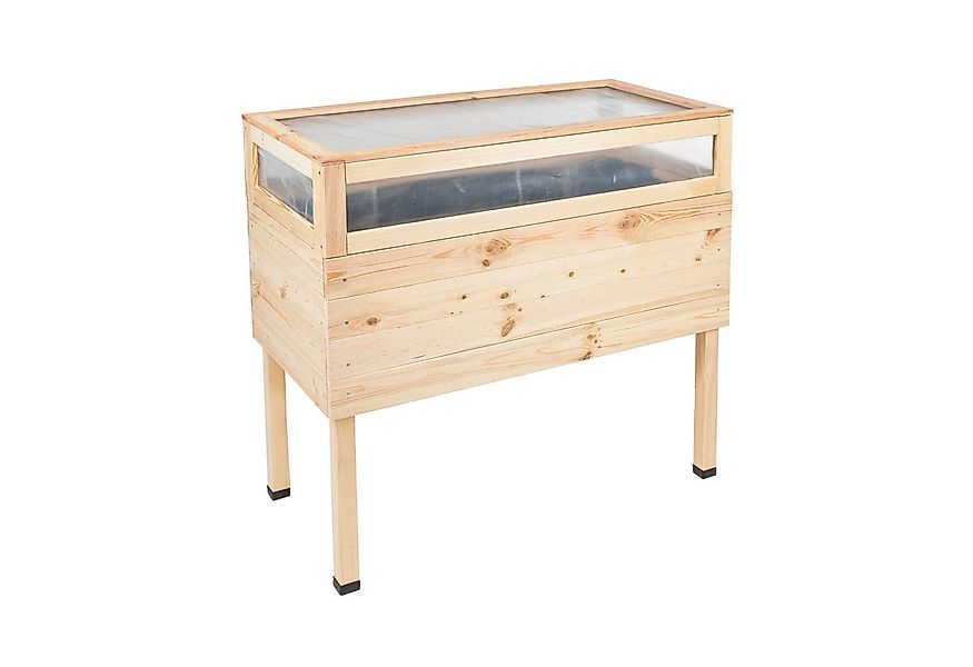 Haushalt International Hochbeet Holz mit Deckel Pflanzkasten Blumenkasten G günstig online kaufen