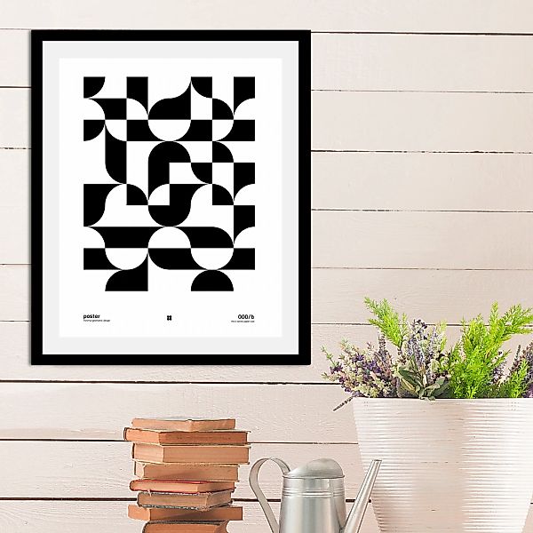 queence Bild "Checkers", Schriftzüge-Schwarz-Weiß-Abstrakt-Kunst-Art, (1 St günstig online kaufen