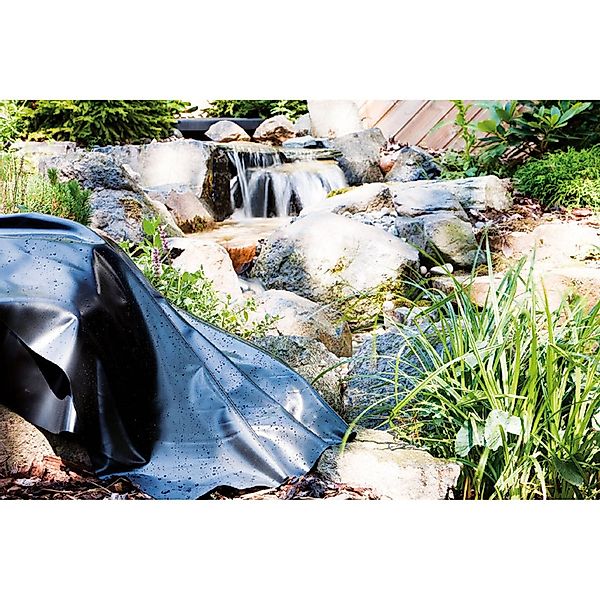 Heissner PVC Teichfolie 0,5 mm Stärke 8 m x 6 m Schwarz günstig online kaufen