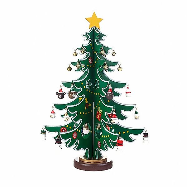 Coonoor Christbaumschmuck Kinder DIY Weihnachtsbaum-Set, 24-teilig mit Deko günstig online kaufen