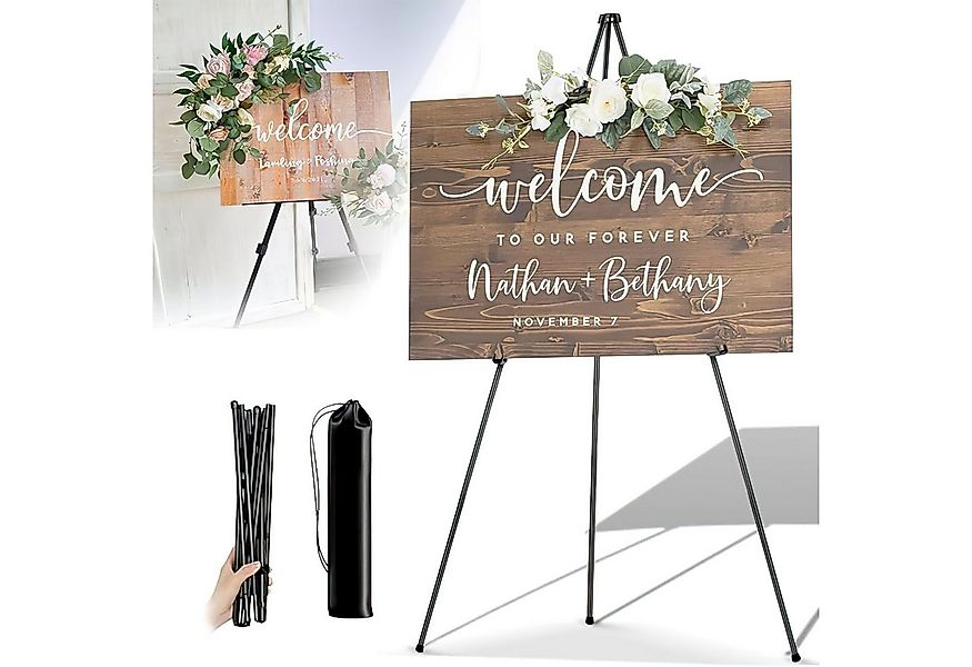 HEYHIPPO Staffelei Faltbare, tragbare Staffelei aus Metall für Hochzeiten, günstig online kaufen