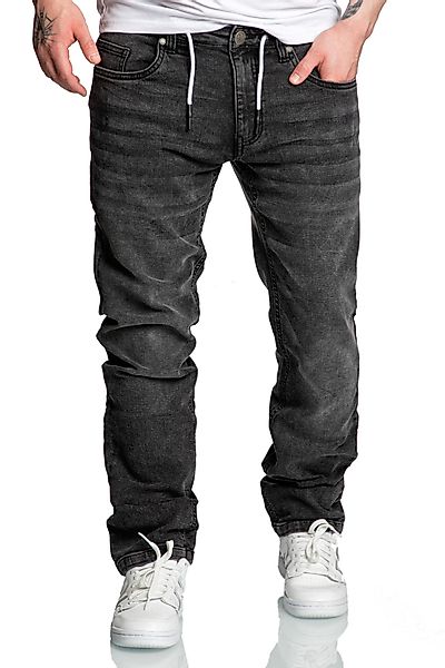 Amaci&Sons Straight-Jeans COPPELL Sweathose im Denim günstig online kaufen