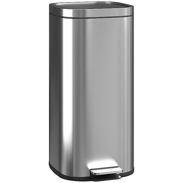 HOMCOM 30 l Tretmülleimer – Soft‑Close Deckel, abnehmbarer Inneneimer, fing günstig online kaufen
