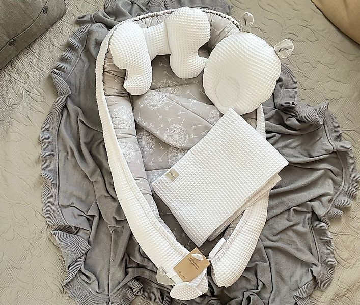 Loolay Bettnestchen WAFFELPIQUE Baumwolle BABYNEST Babykokon Neugeborene Ba günstig online kaufen