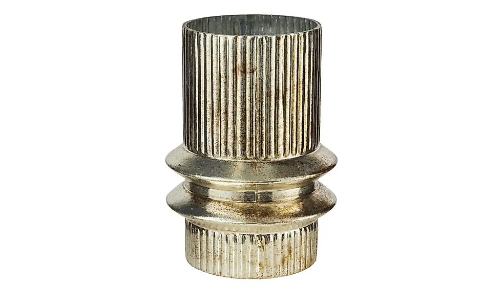 HOME STORY Vase   ¦ gold ¦ Glas ¦ Maße (cm): H: 21  Ø: 14.5 Accessoires > V günstig online kaufen