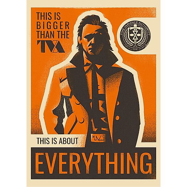 Komar Wandbild Marvel Loki This is About Everything 50 cm x 70 cm Orange günstig online kaufen