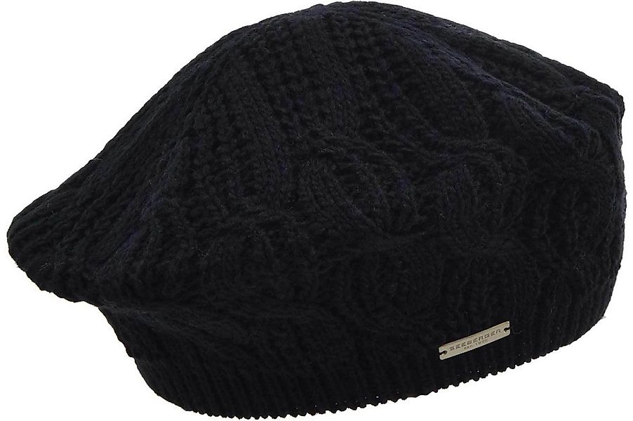 Seeberger Strickmütze Strick Baske mit Zopfmuster 19619-0 günstig online kaufen
