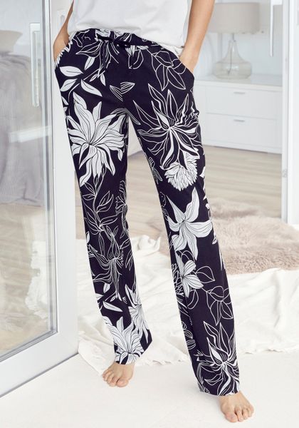 LASCANA Schlafhose mit floralem Druck günstig online kaufen