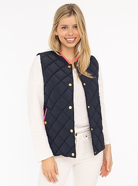 Zwillingsherz Steppweste "Classic Diamond" Knöpfe, Stehkragen, günstig online kaufen