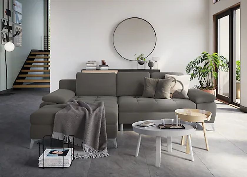 sit&more Ecksofa »Latigo L-Form« mit Recamiere, wahlweise mit Bettfunktion günstig online kaufen
