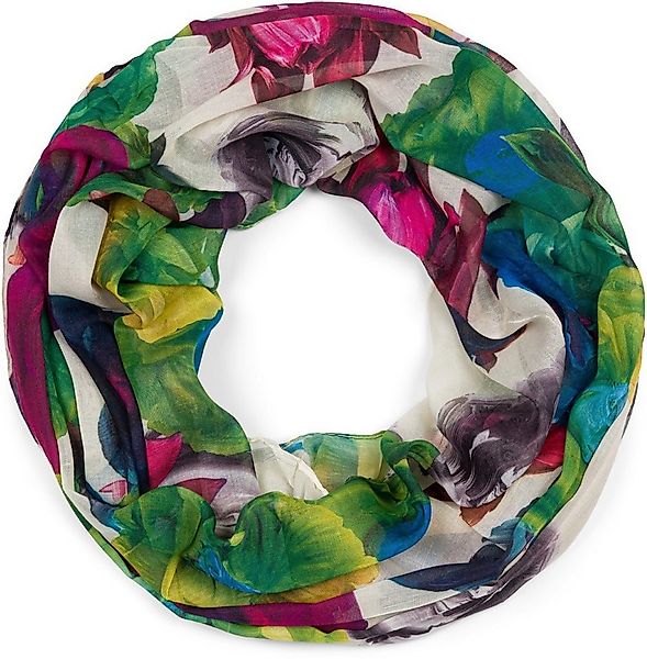 styleBREAKER Loop Loop mit Blumen Muster, (1-St) günstig online kaufen