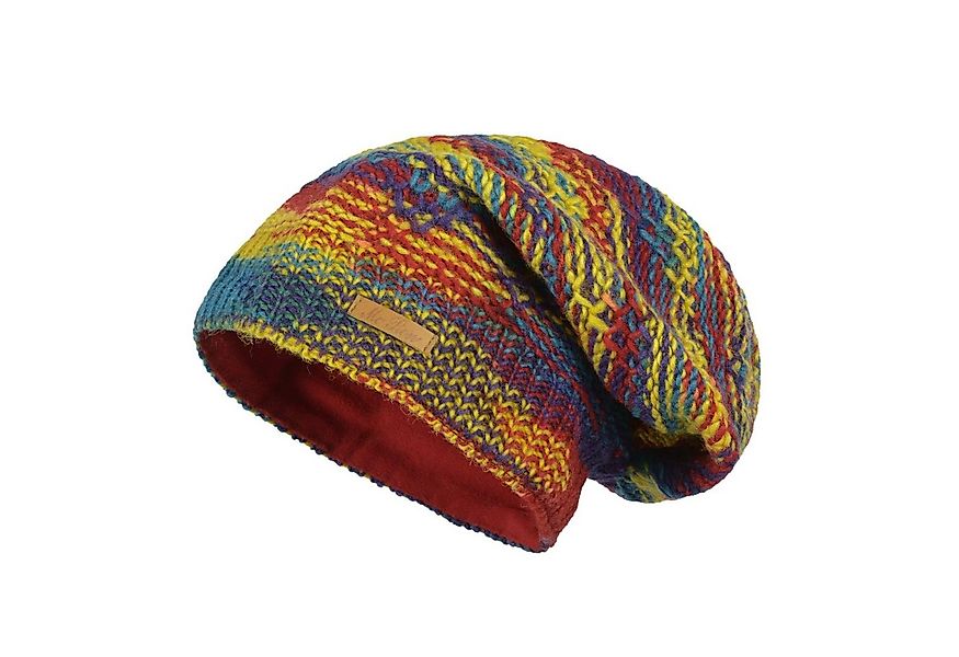 McRon Beanie Wollmütze Modell Lina gefüttert mit Fleece, hoher Schurwollant günstig online kaufen