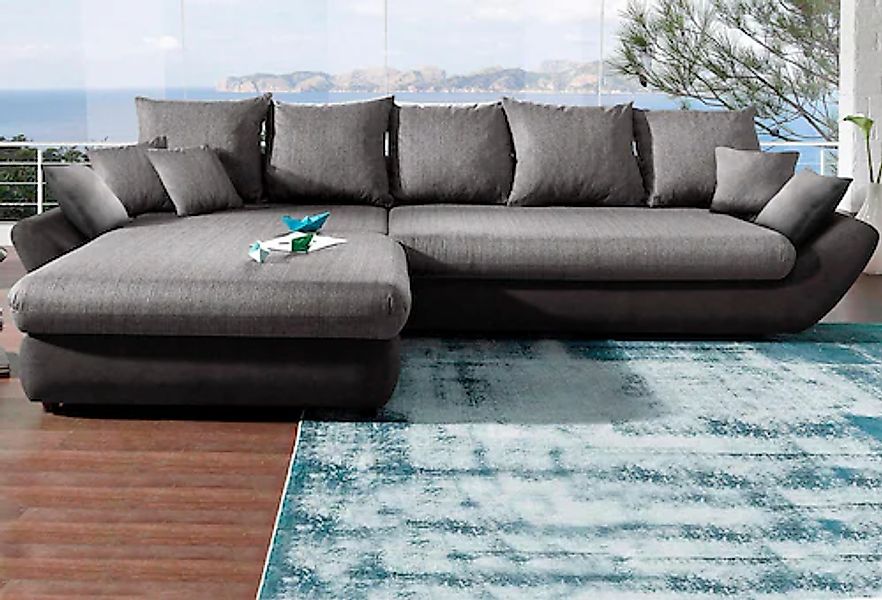 Trends by HG Ecksofa »Moon L-Form«, wahlweise Recamiere rechts oder links b günstig online kaufen