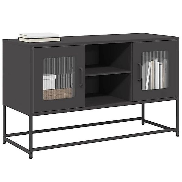 vidaXL Schrankmodule TV-Schrank Schwarz 100,5x39x60,5 cm Stahl günstig online kaufen