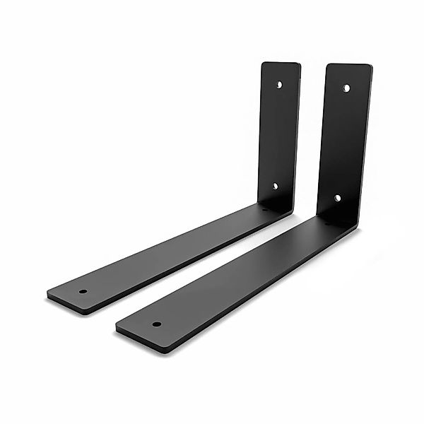 HEVVA Regalwinkel FREIBERG 25 cm Tief 2er Set Schwarz günstig online kaufen