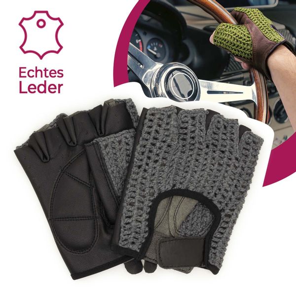 Adapter Universe Lederhandschuhe Autofahrer Handschuhe Retro günstig online kaufen