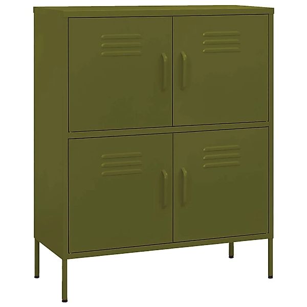 Lagerschrank Olivgrün 80x35x101,5 Cm Stahl günstig online kaufen