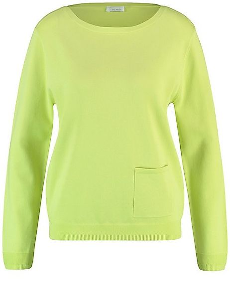 GERRY WEBER Rundhalspullover Softer Pullover mit Rippstrickdetails günstig online kaufen