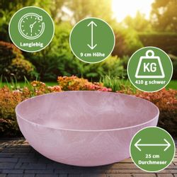 matches21 HOME & HOBBY Blumentopf Runde günstig online kaufen