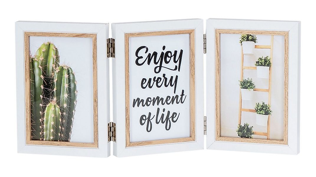 Levandeo® Bilderrahmen, Bilderrahmen 3 Fotos Fotoaufsteller 10x15 MDF Holz günstig online kaufen