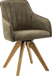 Home affaire Drehstuhl "Formentor" (Set) 2 Stk. Microfaser mit Rückensteppu günstig online kaufen