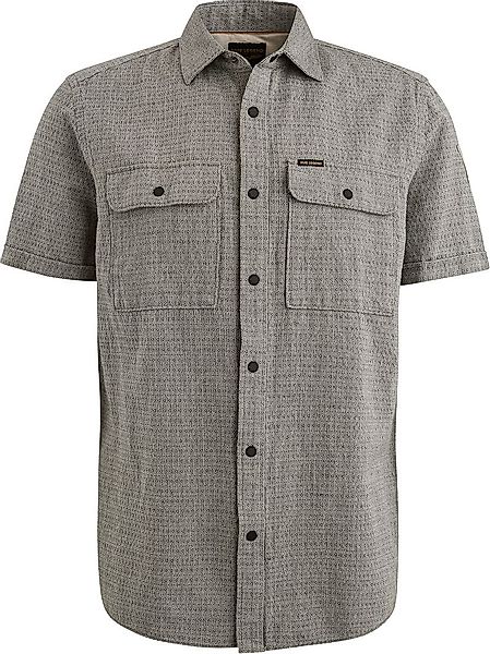 PME Legend Short Sleeve Hemd Leinen Dobby Grün - Größe L günstig online kaufen