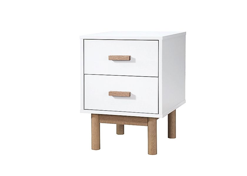 loft24 Nachtschrank Mason 2 Schubladen, Skandinavisches günstig online kaufen