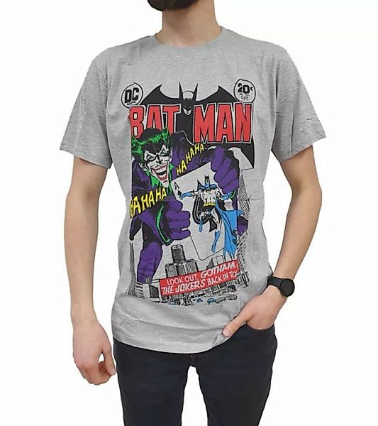 DC Comics Rundhalsshirt DC Comics Herren Batman Kurzarm-Shirt T-Shirt mit T günstig online kaufen