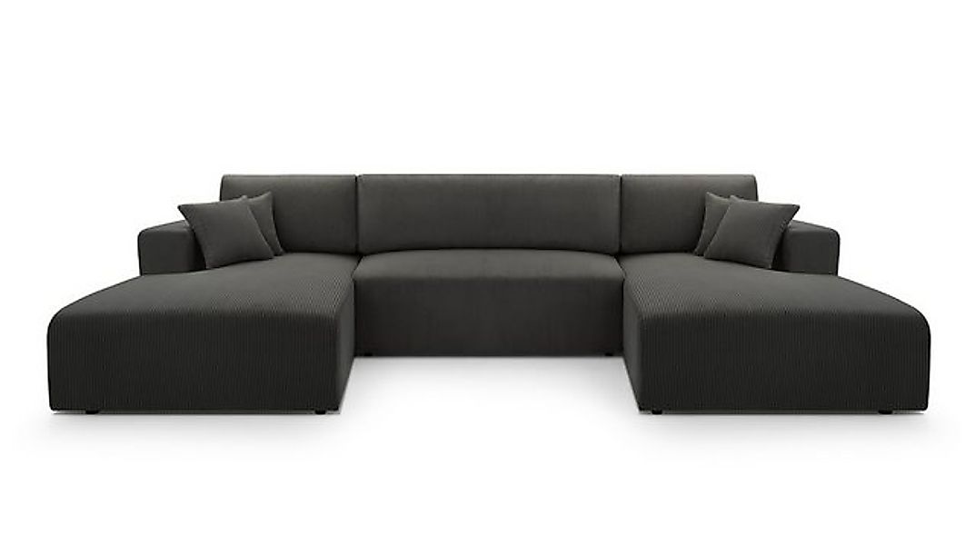 Beautysofa Ecksofa mit Schlaffunktion CORSO U, mit Schlaffunktion, Delphin- günstig online kaufen