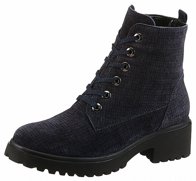 Waldläufer Schnürstiefelette "H-LUISE" Schnürboots, Profilsohle, Blockabsat günstig online kaufen