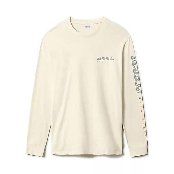 Napapijri S-roen Langarm-t-shirt L White Cap Grey günstig online kaufen