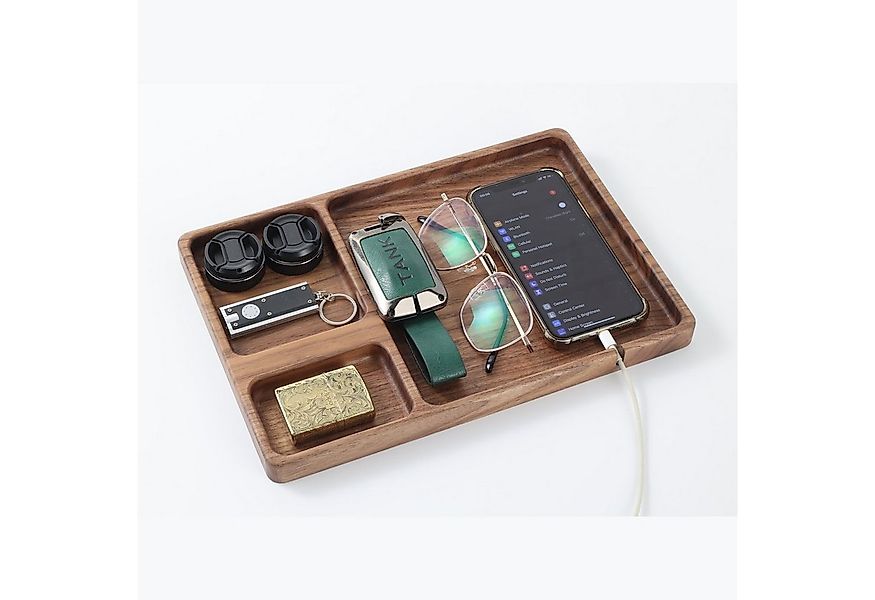 SeedWave Schmuckablage Holz Ablageschale, Nachttisch Organizer, Valet Table günstig online kaufen
