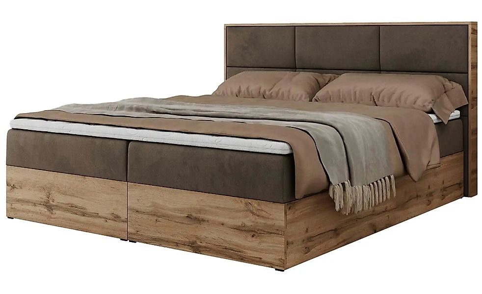 Boxbett mit Bettkasten Albero 2 ¦ braun ¦ Maße (cm): B: 128 H: 104 Betten > günstig online kaufen