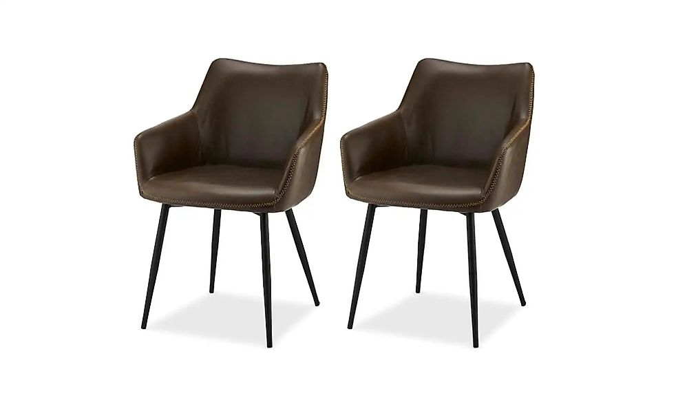 Furnhouse Esszimmerstuhl 2er-Set  Maria ¦ braun ¦ Maße (cm): B: 56 H: 81 St günstig online kaufen