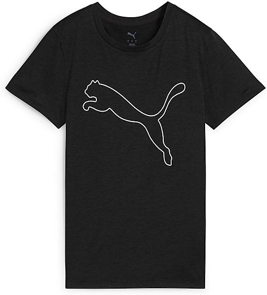 PUMA Kurzarmshirt W TAD ESSENTIAL Heather Logo Tee PUMA BLACK HEATHER günstig online kaufen