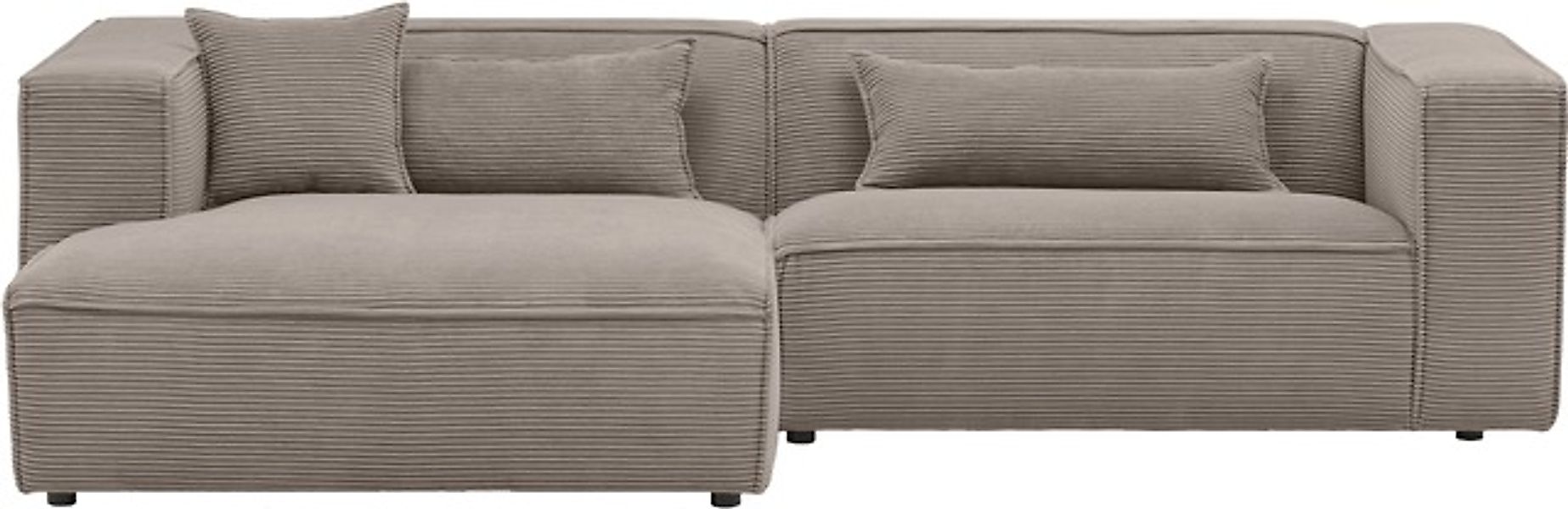 LeGer Home by Lena Gercke Ecksofa »PIARA mit Kedernaht, Cord, Leinenoptik o günstig online kaufen